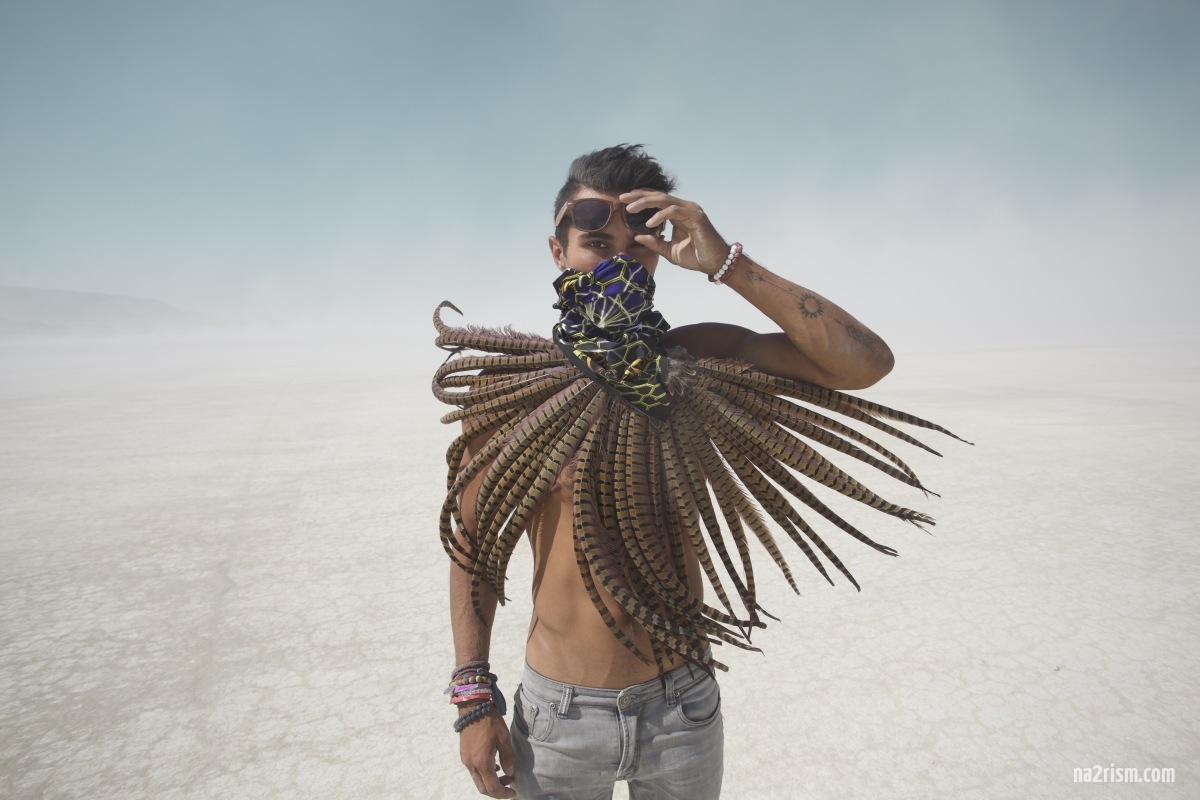 Naturists at the Burning Man Festival