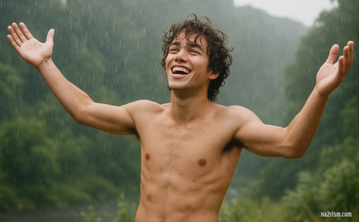 Naturist Rain Shower